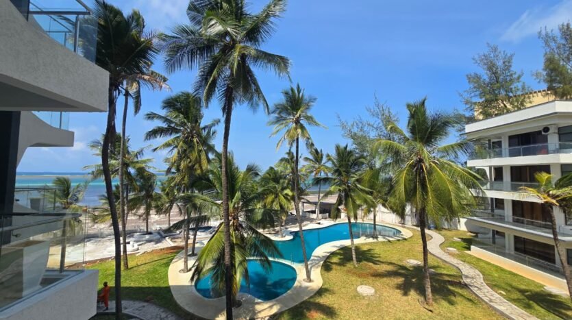 beachfront apartment in Nyali at Cloud Nine with direct beach access