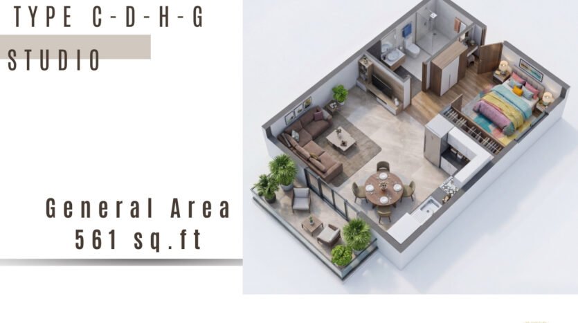 studio apartment on 1st Avenue, Nyali with ocean views