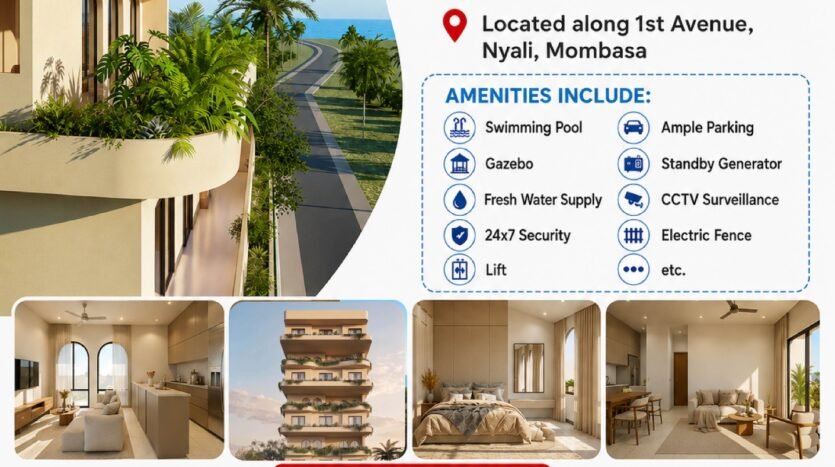 studio apartment at Kapadokya Residence, 1st Avenue Nyali